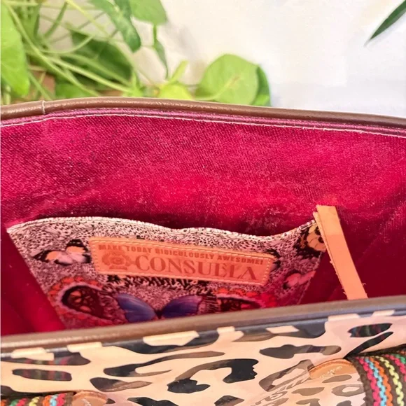 Consuela Leopard Print Tote Bag with Multicolor Straps - Picture 8 of 8